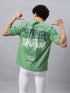 Bold Comfort: Men's Oversize Printed Cotton T-Shirt White